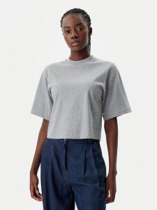 PINKO T-Shirt 104604 A2F8 I42 Szary Regular Fit. Szare t-shirty Pinko, xl, bez wzorów, z bawełny, bez kołnierzyka, bez ramiączek. Za 219,99 zł.
