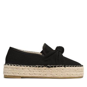 Espadryle Jenny Fairy. Czarne espadryle Jenny Fairy, bez wzorów, bez obcasa. Za 99,99 zł.