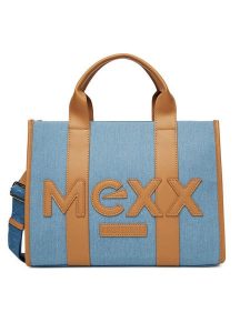 MEXX Torebka MEXX-A-001-07 Niebieski. Niebieskie torebki klasyczne Mexx, bez wzorów, z materiału, bez dodatków. Za 159,99 zł.