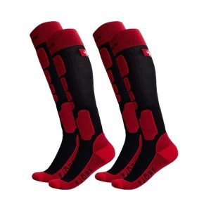 Skarpety Merino Pro Team Ski 90 - zestaw 2 par. Czarne skarpetki FJORK MERINO, bez wzorów, z elastanu. W wyprzedaży za 179,00 zł.