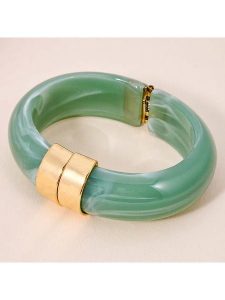 MENTHE À L'O Pozłacana bransoletka rozmiar: onesize. Zielone bransoletki MENTHE À L'O, pozłacane. Za 148,26 zł.