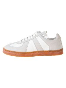 MELVIN & HAMILTON Skórzane sneakersy w kolorze biało-szarym rozmiar: 36. Białe trampki Melvin & Hamilton, bez wzorów, bez zapięcia. Za 310,38 zł.