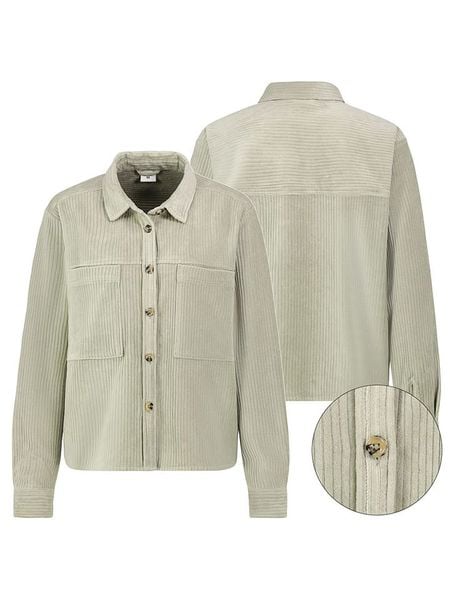 Sublevel Koszula sztruksowa w kolorze jasnozielonym rozmiar: M. Zielone koszule Sublevel, m, bez wzorów, ze sztruksu, bez kołnierzyka, bez ramiączek. Za 113,90 zł.