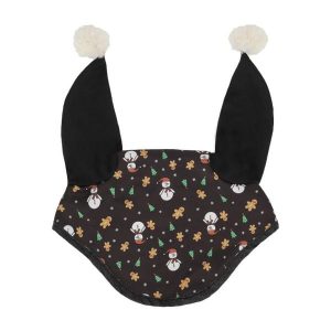 Krótki kapelusz dla koni QHP Noël. Czarne kapelusze QHP, bez wzorów, sportowe. Za 117,00 zł.