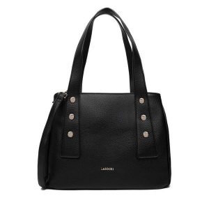 Torebka Lasocki. Czarne torebki klasyczne Lasocki, bez wzorów, bez dodatków. Za 209,99 zł.
