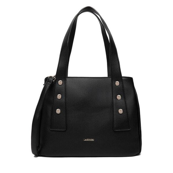 Torebka Lasocki. Czarne torebki klasyczne Lasocki, bez wzorów, bez dodatków. Za 209,99 zł.