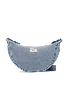 Guess Jeans Torebka W6GZB6 WF8V1 Niebieski. Niebieskie listonoszki Guess Jeans, z aplikacjami, z jeansu, bez dodatków. Za 239,99 zł.