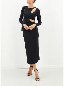 LA Angels Sukienka w kolorze czarnym rozmiar: M. Czarne sukienki LA Angels, m, bez wzorów, bez kołnierzyka, bez ramiączek, maxi. Za 130,81 zł.