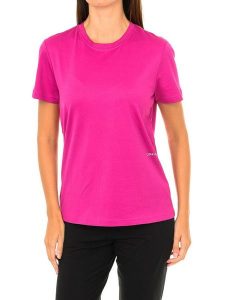 CALVIN KLEIN UNDERWEAR Koszulka w kolorze różowym rozmiar: M. Różowe bluzki Calvin Klein Underwear, m, bez wzorów, z bawełny, bez kołnierzyka, bez ramiączek. Za 158,10 zł.