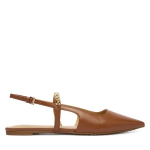 Baleriny MICHAEL Michael Kors. Brązowe balerinki MICHAEL Michael Kors, bez wzorów, bez obcasa, bez zapięcia. Za 471,99 zł.