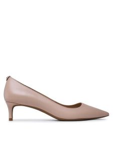 MICHAEL Michael Kors Czółenka Alina Flex 40R3ALMP1L Beżowy. Brązowe czółenka MICHAEL Michael Kors, bez wzorów, ze skóry, bez obcasa, bez zapięcia. Za 599,99 zł.