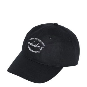Czapka Dad. Białe czapki ADIDAS, bez wzorów, z bawełny, eleganckie. Za 79,00 zł.