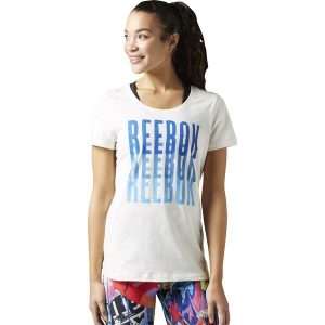 Reebok Koszulka damska Echo Scoop Chalk biała r. XS (BK6649). Bluzki marki Reebok. Za 78,36 zł.