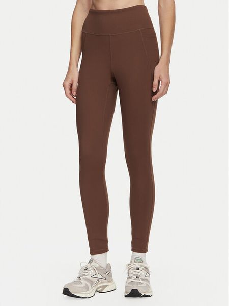 Reebok Legginsy RK25975CCW Brązowy Slim Fit. Brązowe legginsy Reebok, bez wzorów, z syntetyku. Za 189,99 zł.