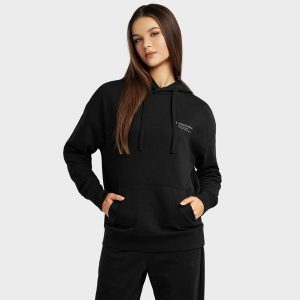 Bluza dresowa z kapturem Lifestyle damska SIROKO Panther-W. Czarne bluzy SIROKO, xs, bez wzorów, z bawełny, z kapturem. Za 190,00 zł.