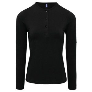 Koszulka damska Premier Long John. Czarne koszulki sportowe PREMIER, bez wzorów, z materiału, bez ramiączek. Za 133,50 zł.