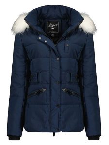Geographical Norway Kurtka pikowana "Chester" w kolorze granatowym rozmiar: XL. Niebieskie kurtki Geographical Norway, xl, bez wzorów, bez kaptura. Za 197,63 zł.