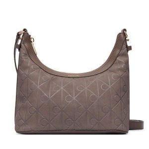 Torebka Calvin Klein. Brązowe torebki klasyczne Calvin Klein, bez wzorów, bez dodatków. Za 529,99 zł.