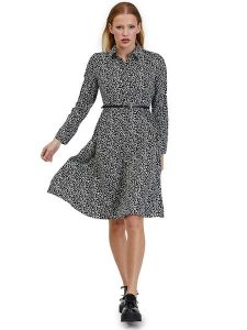 Orsay Sukienka w kolorze czarno-białym rozmiar: 40. Białe sukienki Orsay, bez wzorów, ze skóry, bez kołnierzyka, bez ramiączek, midi. Za 100,99 zł.