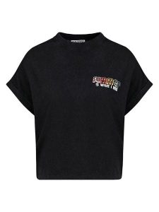 Eight2Nine Koszulka w kolorze czarnym rozmiar: XS. Czarne bluzki Eight2Nine, xs, bez wzorów, z bawełny, bez kołnierzyka, bez ramiączek. Za 43,99 zł.