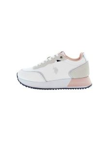U.S. Polo Assn. Sneakersy w kolorze biało-jasnoróżowym rozmiar: 38. Białe trampki U.S. Polo Assn., bez wzorów, bez zapięcia. Za 250,35 zł.