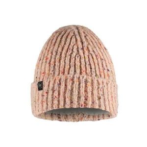 Czapka wełniana Buff Lifestyle Knitted & Fleece Band Hat. Czerwone czapki Buff, bez wzorów, z dzianiny. Za 94,40 zł.