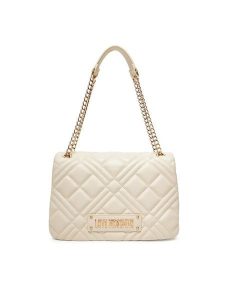 LOVE MOSCHINO Torebka JC4153PP0MLA0110 Écru. Torebki wieczorowe LOVE MOSCHINO, bez wzorów, ze skóry, bez dodatków. Za 579,99 zł.
