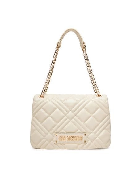 LOVE MOSCHINO Torebka JC4153PP0MLA0110 Écru. Torebki klasyczne LOVE MOSCHINO, bez wzorów, ze skóry, bez dodatków. Za 469,99 zł.