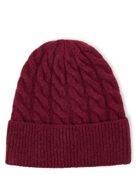 Marie Lund Czapka Kobiety Sztuczne włókno lila|czerwony, ONE SIZE. Czerwone czapki Marie Lund, bez wzorów, z włókna, eleganckie. Za 149,95 zł.