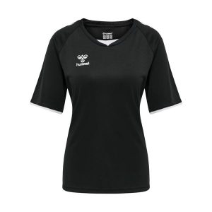 Koszulka damska Hummel hmlhmlCORE volley. Czarne bluzki Hummel, l, bez wzorów, sportowe, bez kołnierzyka, bez ramiączek. Za 139,00 zł.