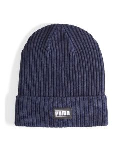 Puma Czapka beanie w kolorze granatowym rozmiar: onesize. Niebieskie czapki Puma, bez wzorów, prążkowane. Za 74,28 zł.