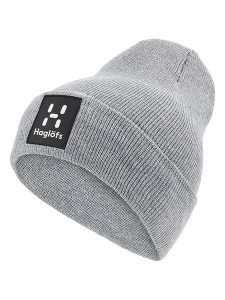 Haglöfs Czapka beanie "Aze" w kolorze szarym rozmiar: onesize. Szare czapki Haglöfs, bez wzorów, ze splotem. Za 93,95 zł.