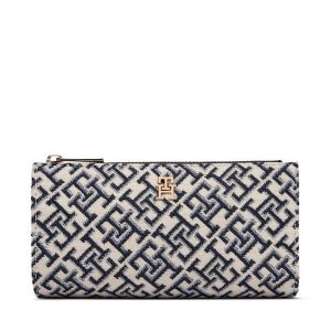 Portfel Tommy Hilfiger. Niebieskie portfele TOMMY HILFIGER, bez wzorów. Za 289,99 zł.