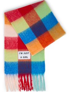 Verb To Do Damski tkany szalik Kobiety Sztuczne włókno czerwony|wielokolorowy w kratkę, ONE SIZE. Czerwone szaliki Verb To Do, z aplikacjami, z wełny. Za 249,95 zł.