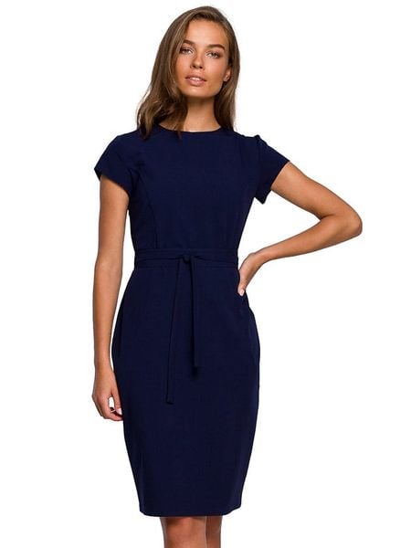 Stylove Sukienka w kolorze granatowym rozmiar: S. Niebieskie sukienki Stylove, s, bez wzorów, bez kołnierzyka, bez ramiączek, midi. Za 161,73 zł.