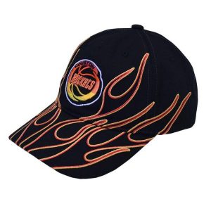 Czapka z daszkiem Mitchell & Ness NBA Houston Rockets Flamez - 6LUXMM20018. Czarne czapki MITCHELL & NESS, bez wzorów, sportowe. Za 89,00 zł.