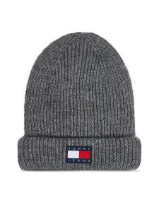 Tommy Jeans Czapka Tjw Soft Ready Beanie AW0AW15464 Szary. Szare czapki Tommy Jeans, bez wzorów, z jeansu. Za 139,99 zł.