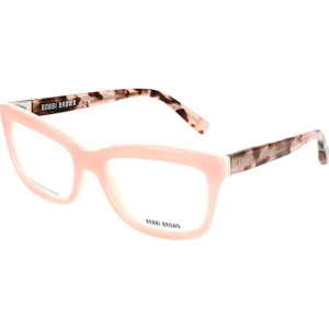 Oprawki "THE TARA" w kolorze różowo-brązowym. Brązowe okulary przeciwsłoneczne marki Porsche Design, Bobbi Brown. W wyprzedaży za 149,95 zł.