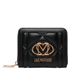 Portfel LOVE MOSCHINO. Czarne portfele LOVE MOSCHINO, bez wzorów. Za 459,99 zł.