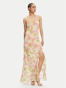 Bardot Sukienka wieczorowa 59419DB1 Kolorowy Regular Fit. Kombinezony Bardot, bez wzorów, z syntetyku, wizytowe, bez kołnierzyka, bez ramiączek. Za 329,99 zł.