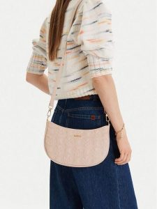 MEXX Torebka CEO-MEXX-L-012-09 Beżowy. Brązowe listonoszki Mexx, bez wzorów, z materiału, bez dodatków. Za 169,99 zł.