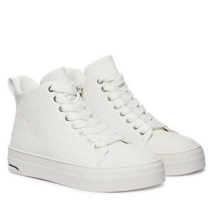 Trampki DKNY. Białe trampki DKNY, bez wzorów, bez zapięcia. Za 579,99 zł.