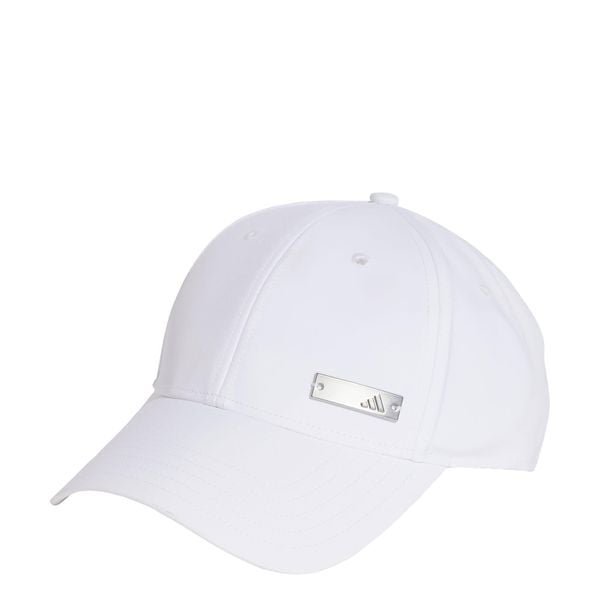 Czapka Lightweight Baseball. Białe czapki ADIDAS, bez wzorów, z materiału, sportowe. Za 79,95 zł.