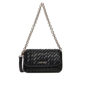 Torebka Nine West. Czarne torebki klasyczne Nine West, bez wzorów, bez dodatków. Za 229,99 zł.
