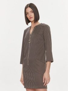 Liu Jo Sukienka codzienna MF3413 J4050 Czarny Regular Fit. Czarne kombinezony Liu Jo, na co dzień, bez wzorów, z syntetyku, bez kołnierzyka, bez ramiączek, proste. Za 699,99 zł.