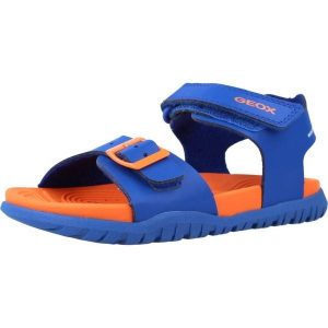 Sandały GEOX J SANDAL FUSBETTO BO Pomarańczowy. Brązowe sandały Geox, bez wzorów, ze skóry, bez obcasa, bez zapięcia. Za 180,99 zł.