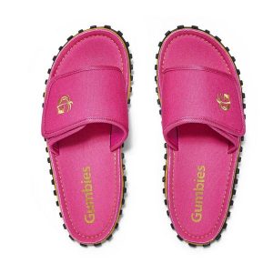 Klapki damskie GUMBIES STRIDER SLIDE WOMEN. Czerwone klapki Gumbies, bez wzorów, bez obcasa. Za 89,99 zł.