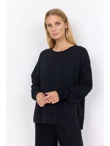 Soyaconcept Bluza "Banu" w kolorze czarnym rozmiar: S. Czarne bluzy Soyaconcept, s, bez wzorów, bez kaptura. Za 174,95 zł.