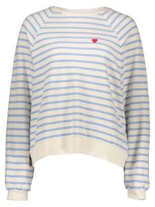 Pieces Bluza w kolorze kremowo-błękitnym rozmiar: M. Brązowe bluzy Pieces, m, bez wzorów, z bawełny, bez kaptura. Za 96,60 zł.