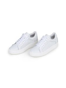 Anna Morellini Skórzane sneakersy "Antilina" w kolorze białym rozmiar: 41. Białe trampki Anna Morellini, bez wzorów, bez zapięcia. Za 377,74 zł.